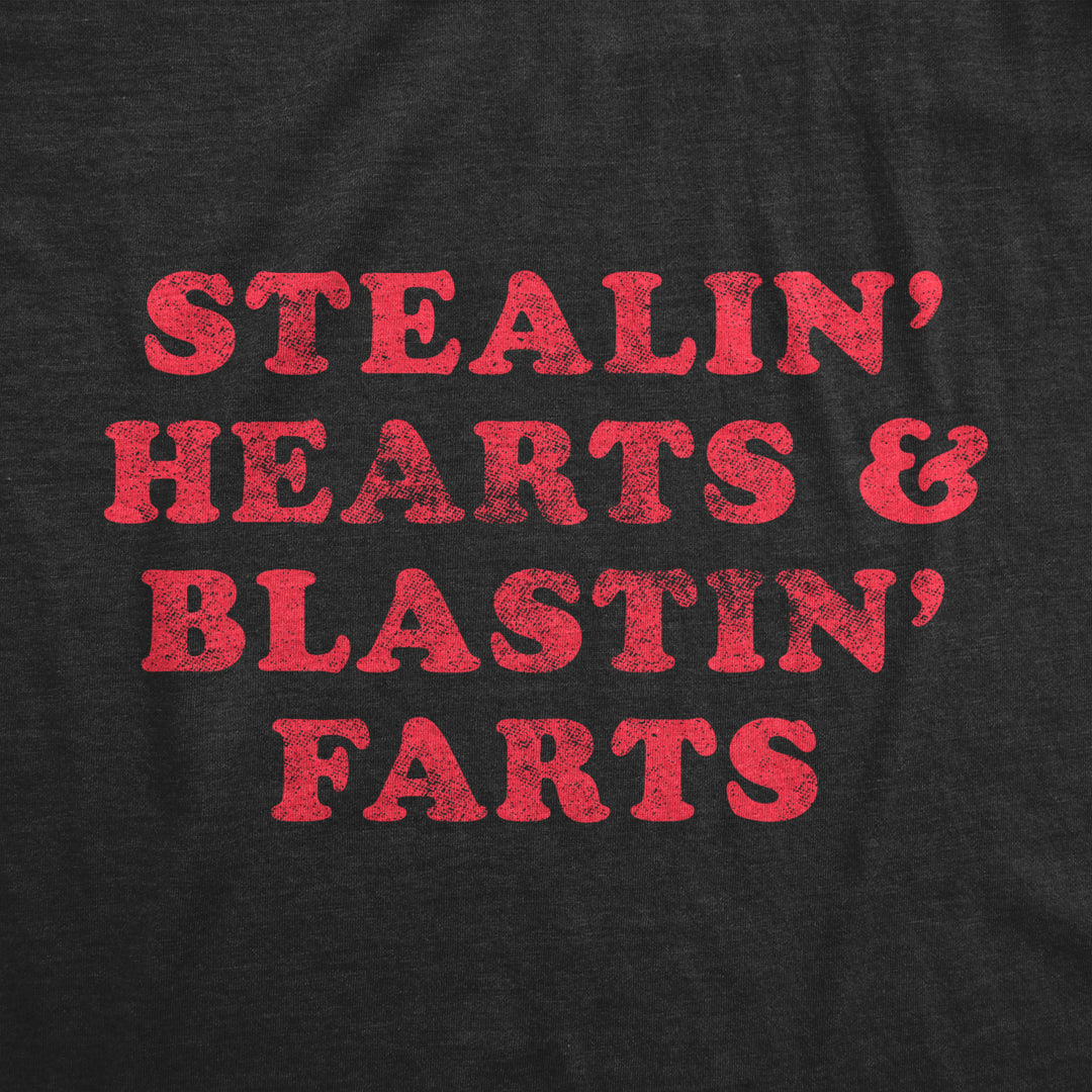 Stealin Hearts And Blastin Farts Baby Bodysuit Funny Cute Stinky Newborn Jumper Image 2