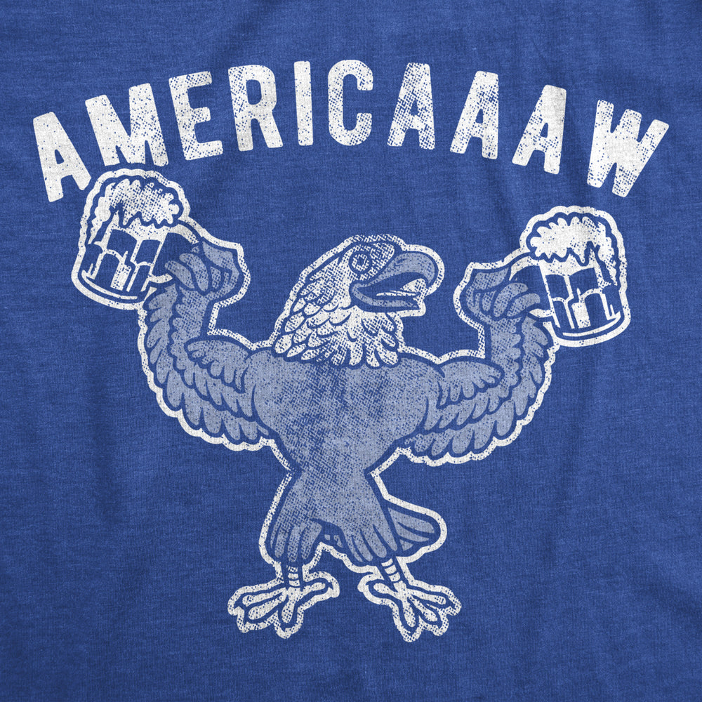 Americaaaw Mens Fitness Tank Funny 4th Of July Merica Bald Eagle Beer Drinking Graphic Party Shirt Image 2