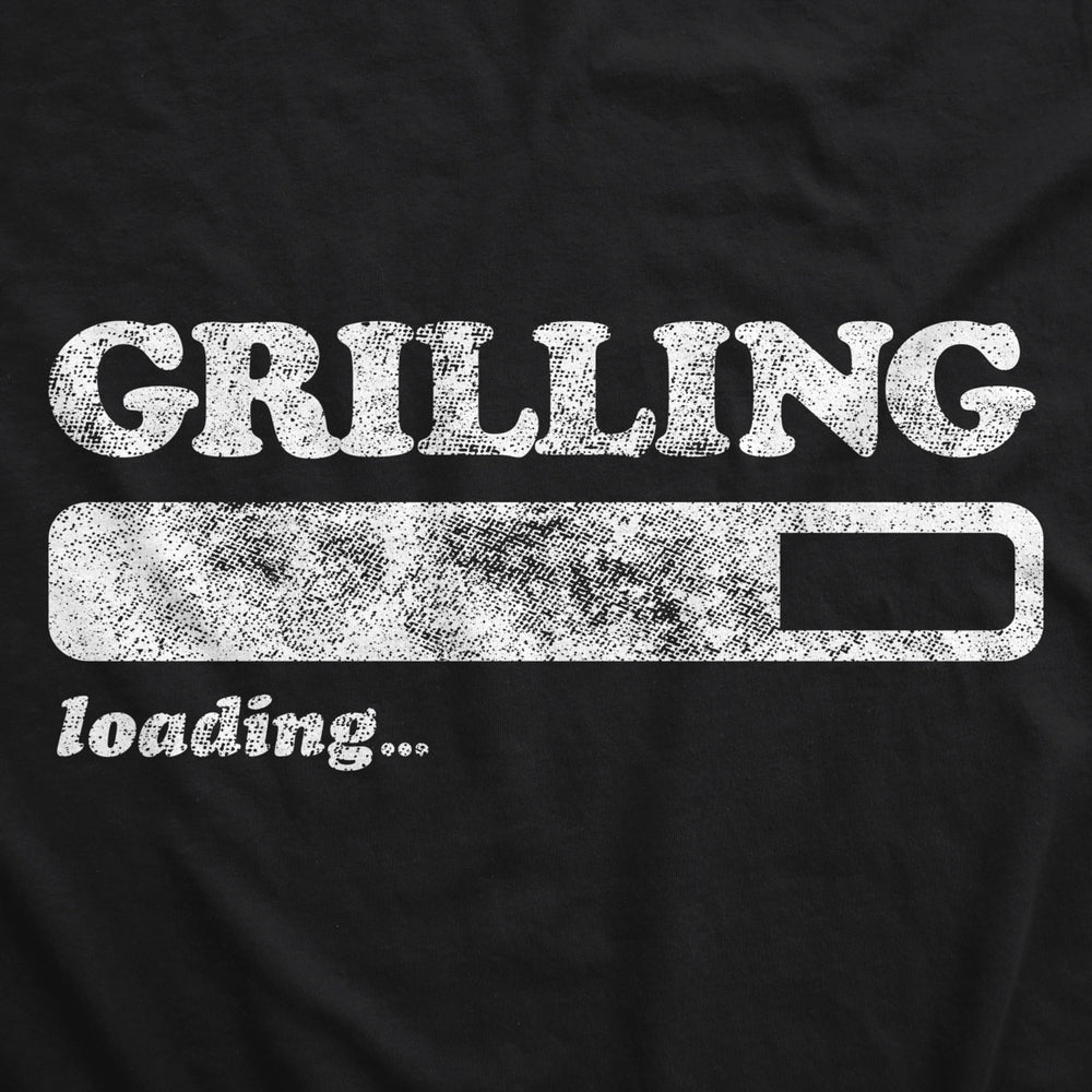 Grilling Loading Cookout Apron Funny Backyard BBQ Graphic Novelty Smock Image 2