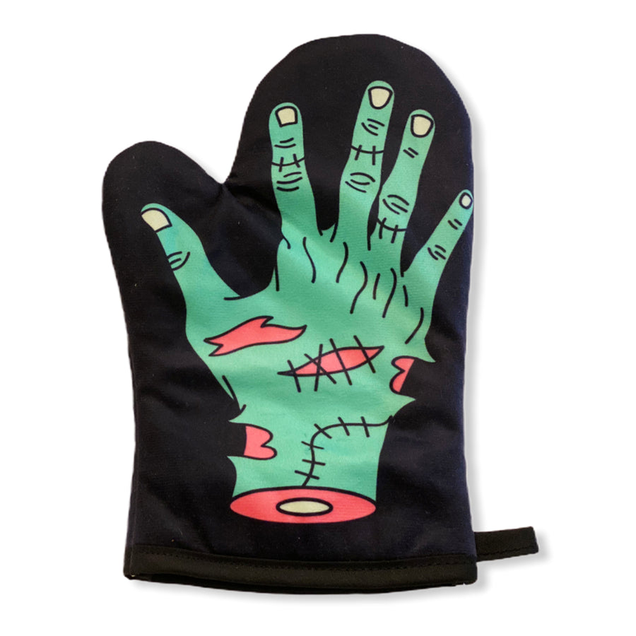 Zombie Hand Oven Mitt Funny Halloween Undead Graphic Novelty Kitchen Accessories Image 1