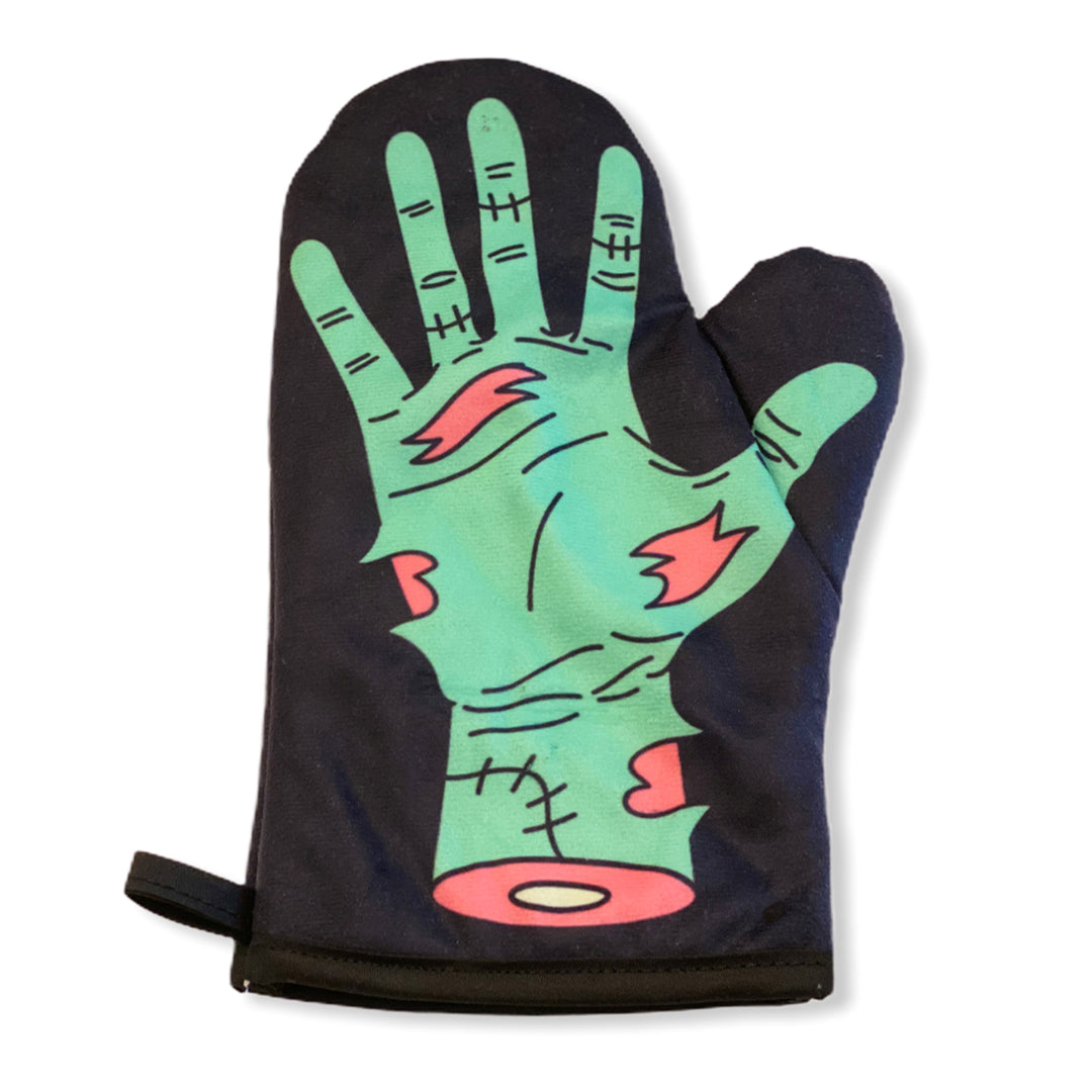 Zombie Hand Oven Mitt Funny Halloween Undead Graphic Novelty Kitchen Accessories Image 2