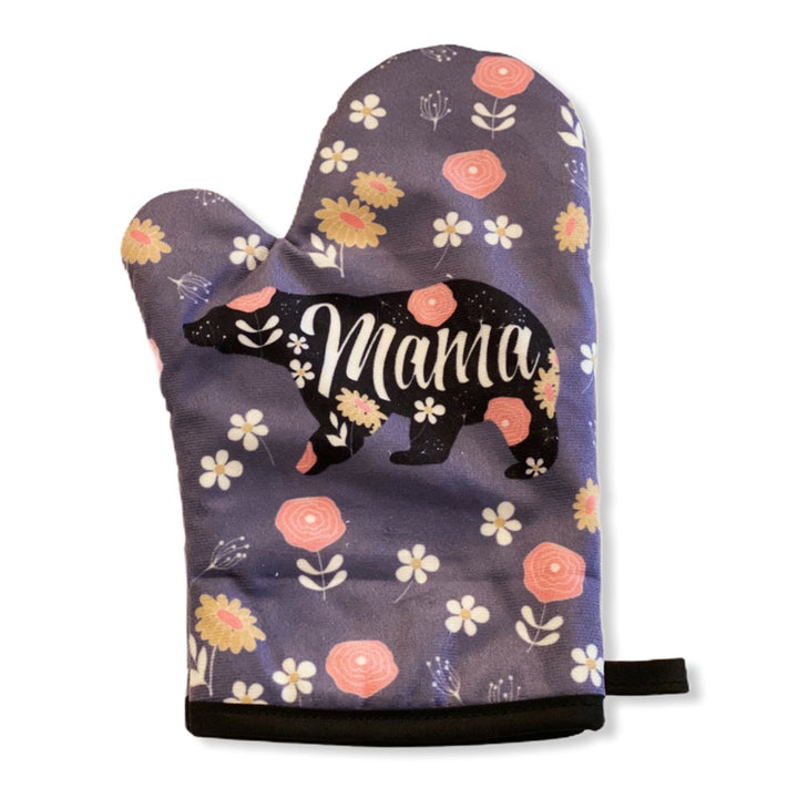 Mama Bear Oven Mitt Cute Mothers Day Cooking Baking Graphic Kitchen Accessories Image 1