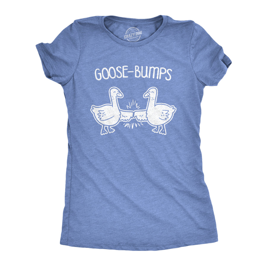 Womens Goose Bumps Tshirt Funny Knuckles Bird Fist Bump Graphic Novelty Tee Image 1