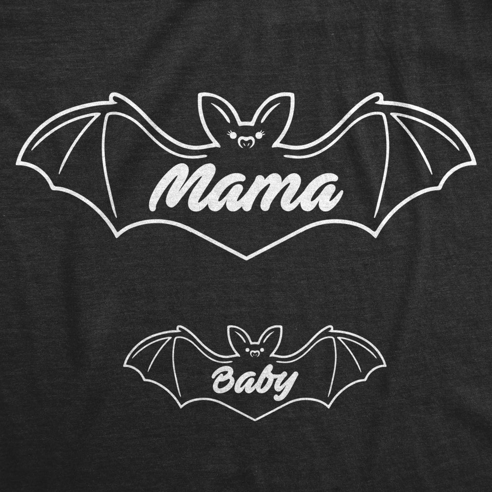 Maternity Mama Bat Baby Bat Pregancy Tee Funny Halloween Baby Announcement Graphic Tee Image 2