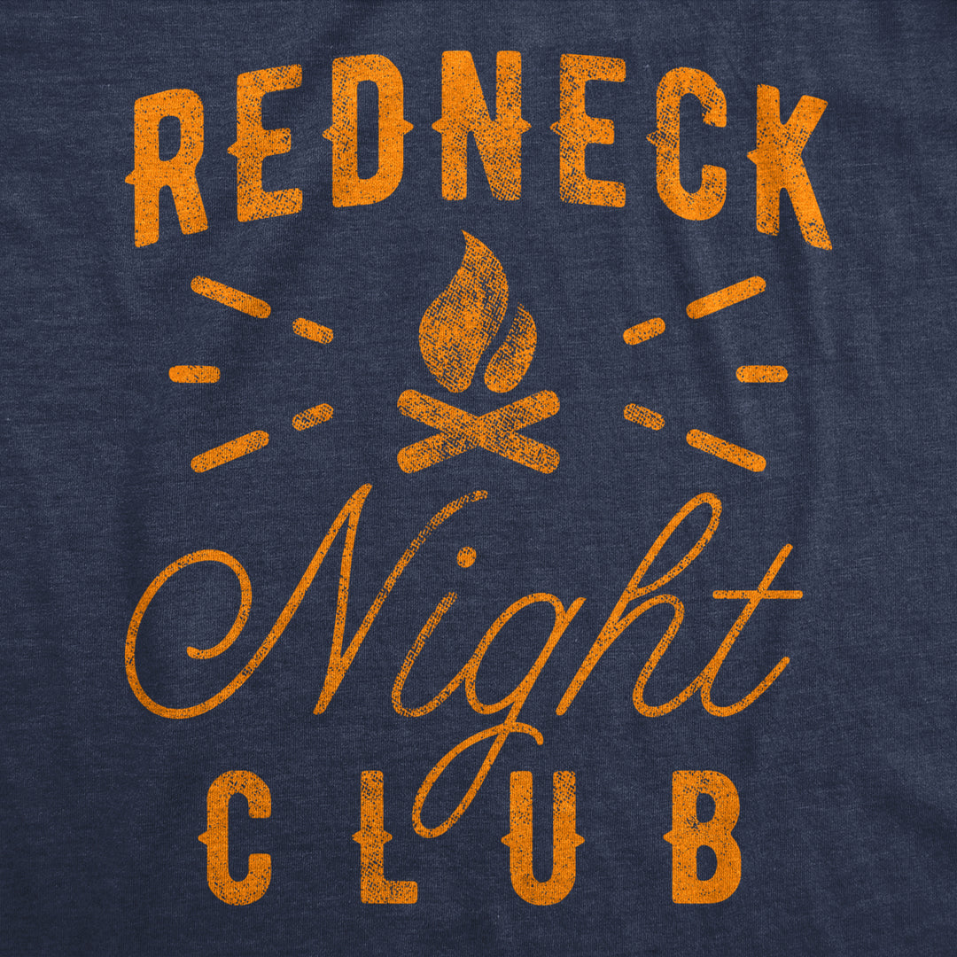 Mens Redneck Nightclub Tshirt Funny Campfire Bon Fire Graphic Novelty Tee Image 2