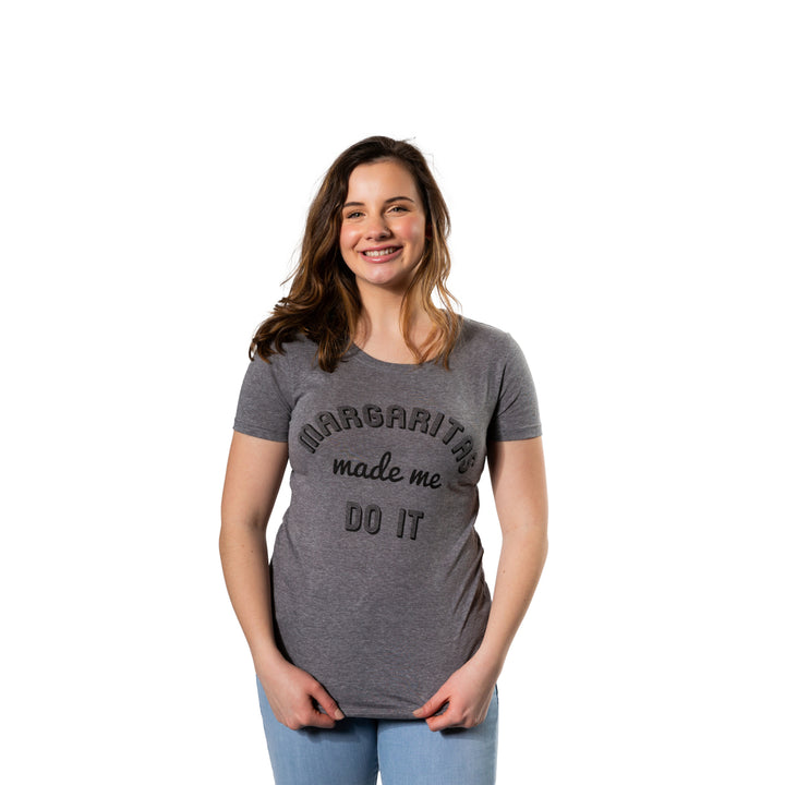 Margaritas Made Me Do It Funny Drinking Mardi Gras Tshirt For Woman Image 4