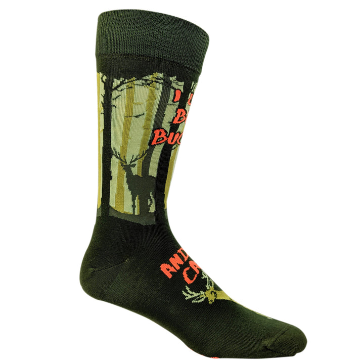 Mens I Like Big Bucks And I Cannot Lie Funny Hunting Gift Deer Hunter Socks Image 2