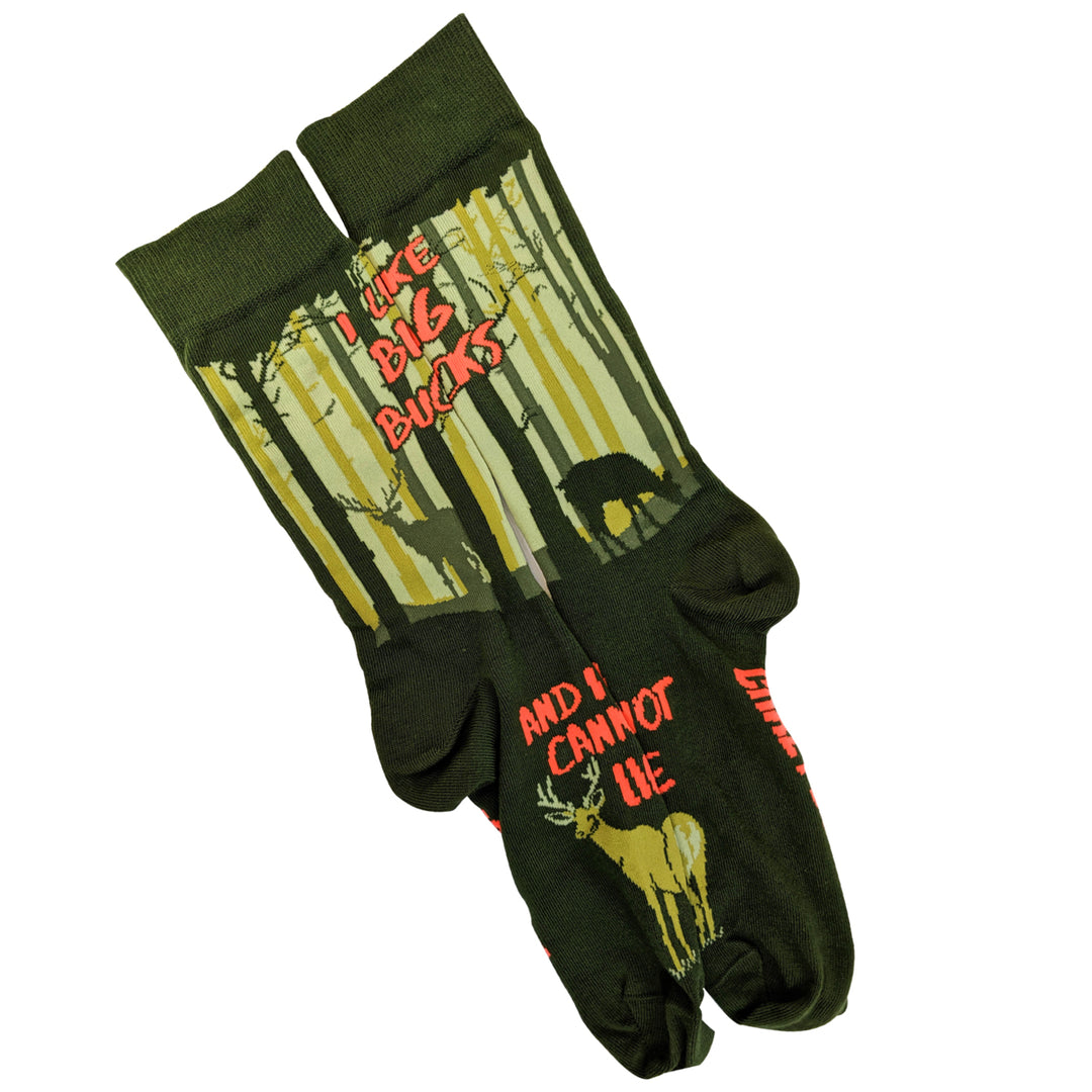 Mens I Like Big Bucks And I Cannot Lie Funny Hunting Gift Deer Hunter Socks Image 6