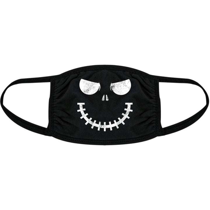 Skeleton Zipper Face Mask Funny Halloween Skull Graphic Novelty Nose And Mouth Covering Image 1