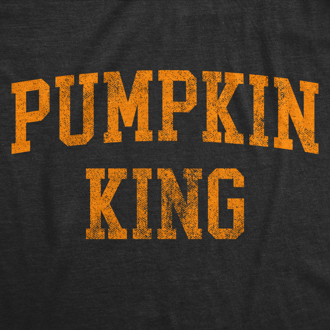 Mens Pumpkin King Tshirt Funny Halloween Jack-O-Lantern Autumn Graphic Novelty Tee Image 2