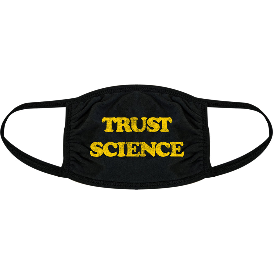 Trust Science Face Mask Funny Doctor Facts Graphic Novelty Nose And Mouth Covering Image 1