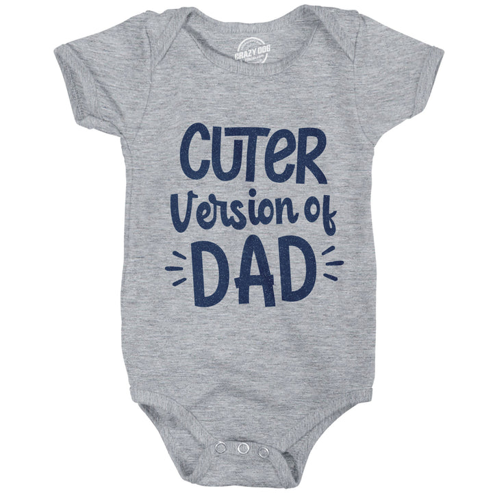 Cuter Version Of Dad Baby Bodysuit Funny Son Family Boy Graphic Novelty Jumper Image 1