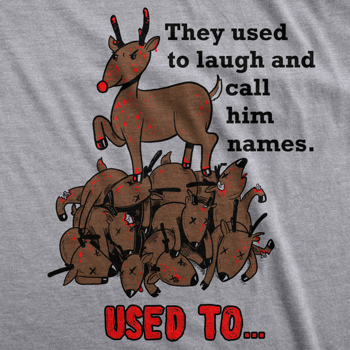 Rudolph the Psychopath Reindeer T Shirt Funny Christmas Shirt Xmas Gift Tee Image 2