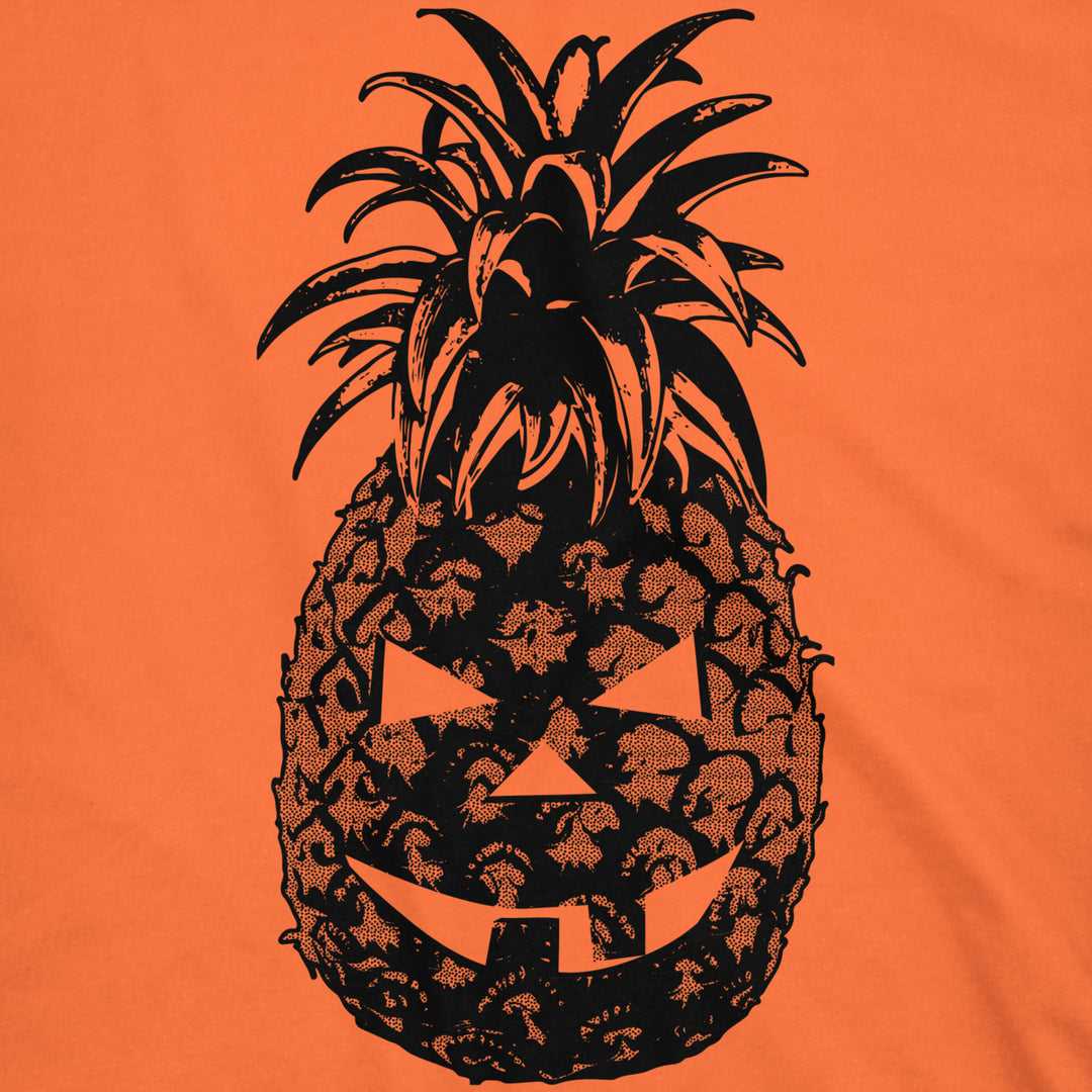 Womens Pineapple Jack-O-Lanern Tshirt Cool Halloween Party Tee For Ladies Image 2