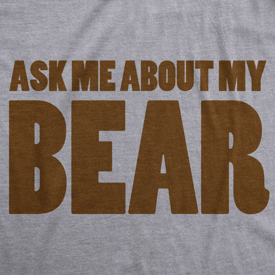 Ask Me About My Angry Bear T Shirt Funny Bear Flip Shirt Bears Flipover Tee Image 4