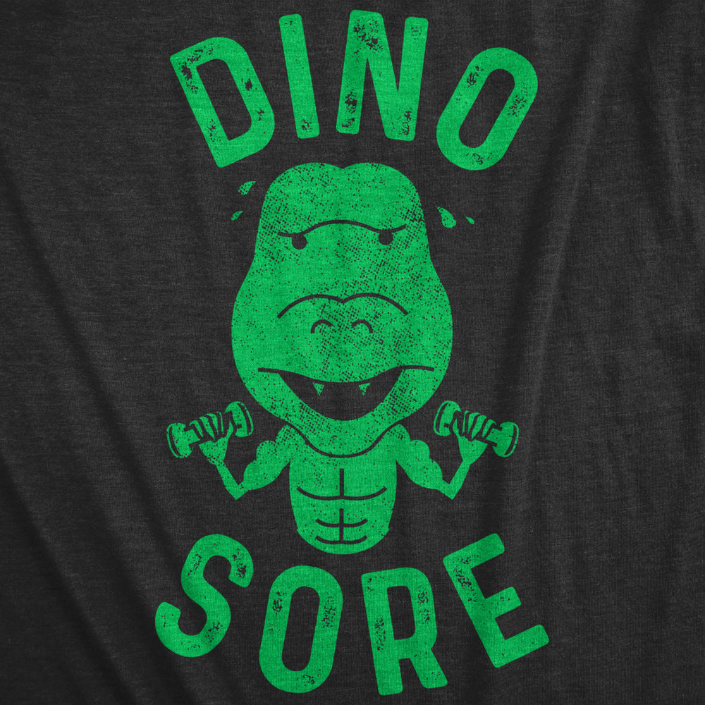 Mens Dino Sore Tshirt Funny Dinosaur Fitness Workout Tee Image 2