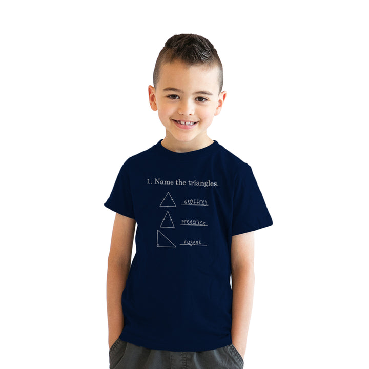Youth Name The Triangles Funny Math T shirts Sarcasm Novelty I Love Math Tee Humor Image 1