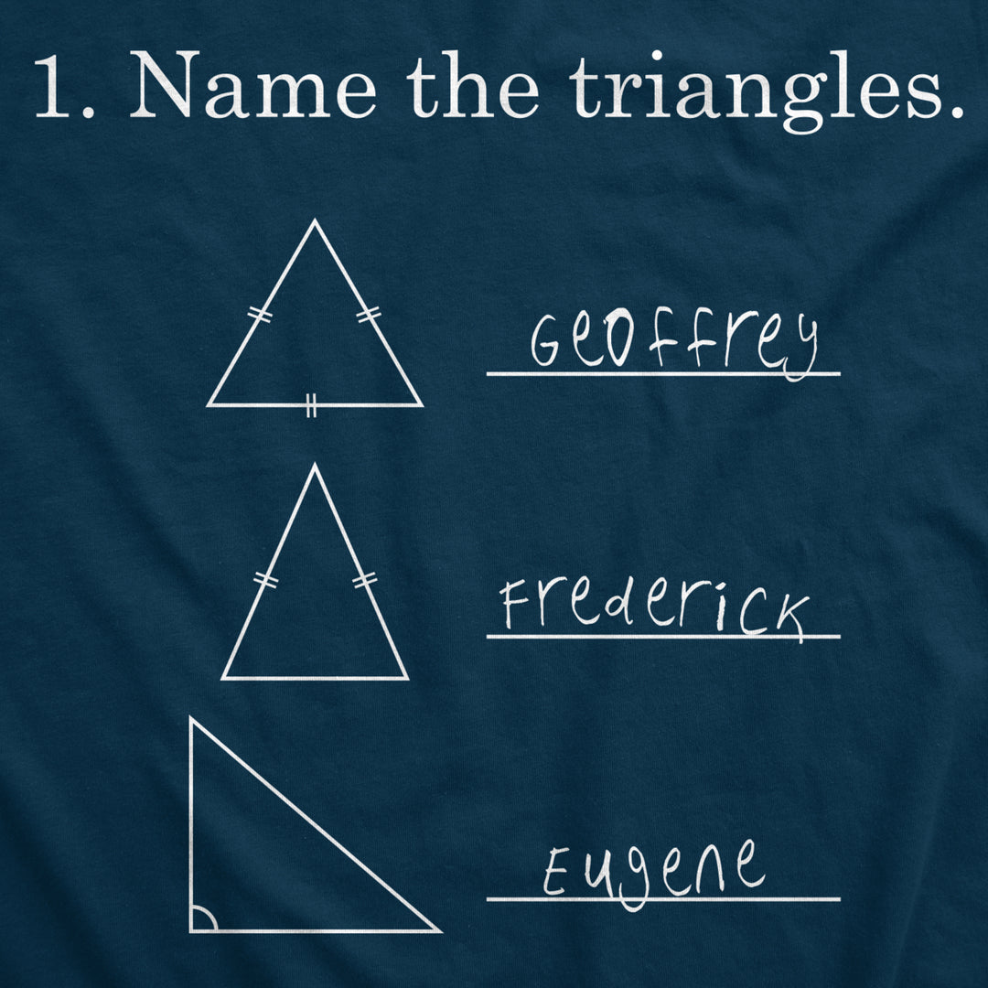 Youth Name The Triangles Funny Math T shirts Sarcasm Novelty I Love Math Tee Humor Image 4