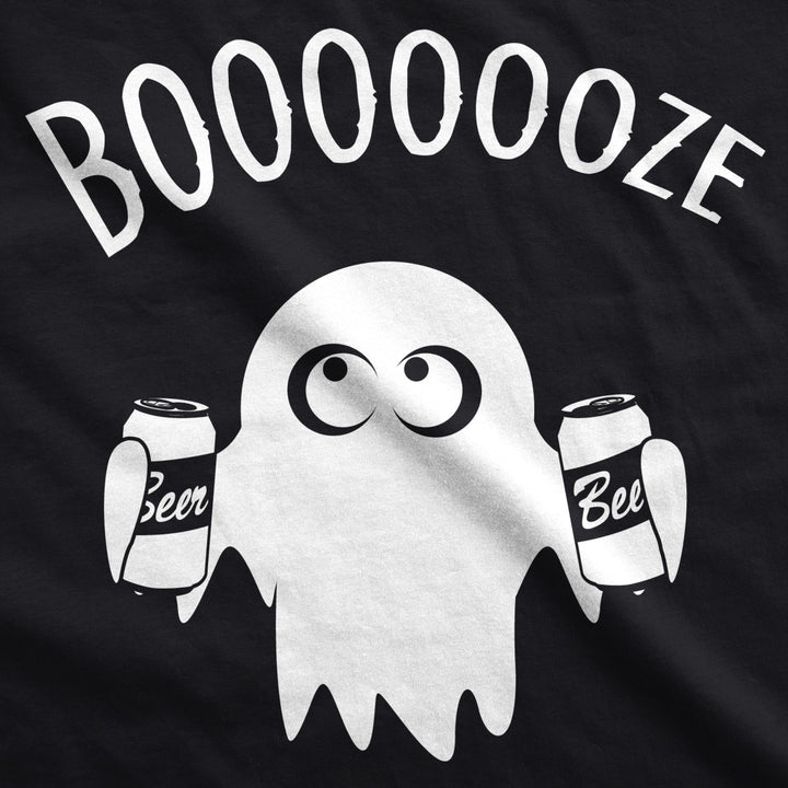 Mens Booooze Funny T shirts Halloween Ghost Costume Tee Retro Novelty T shirt Image 2