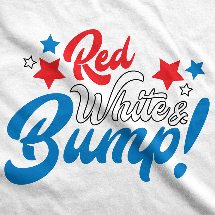 Maternity Red White and Bump Funny T shirts Announce Pregnancy Cute T shirt Image 4