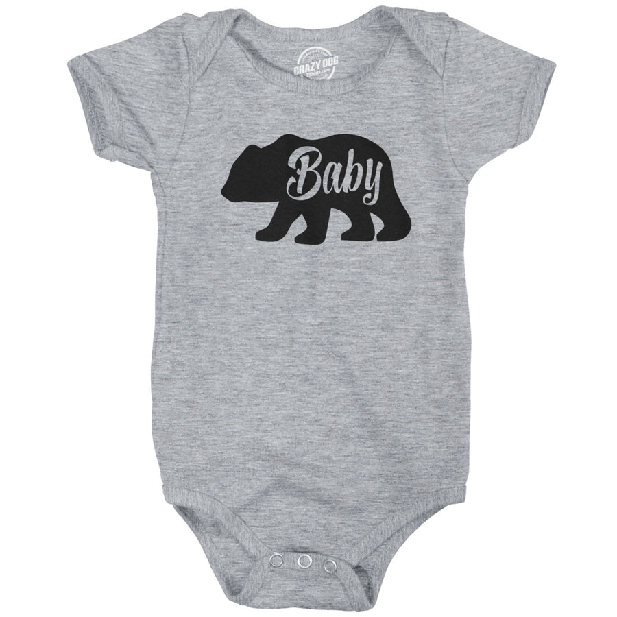 Baby Bear Funny Infant Shirts Cute Boy Girl Newborn Creeper for Family Bodysuit Image 1