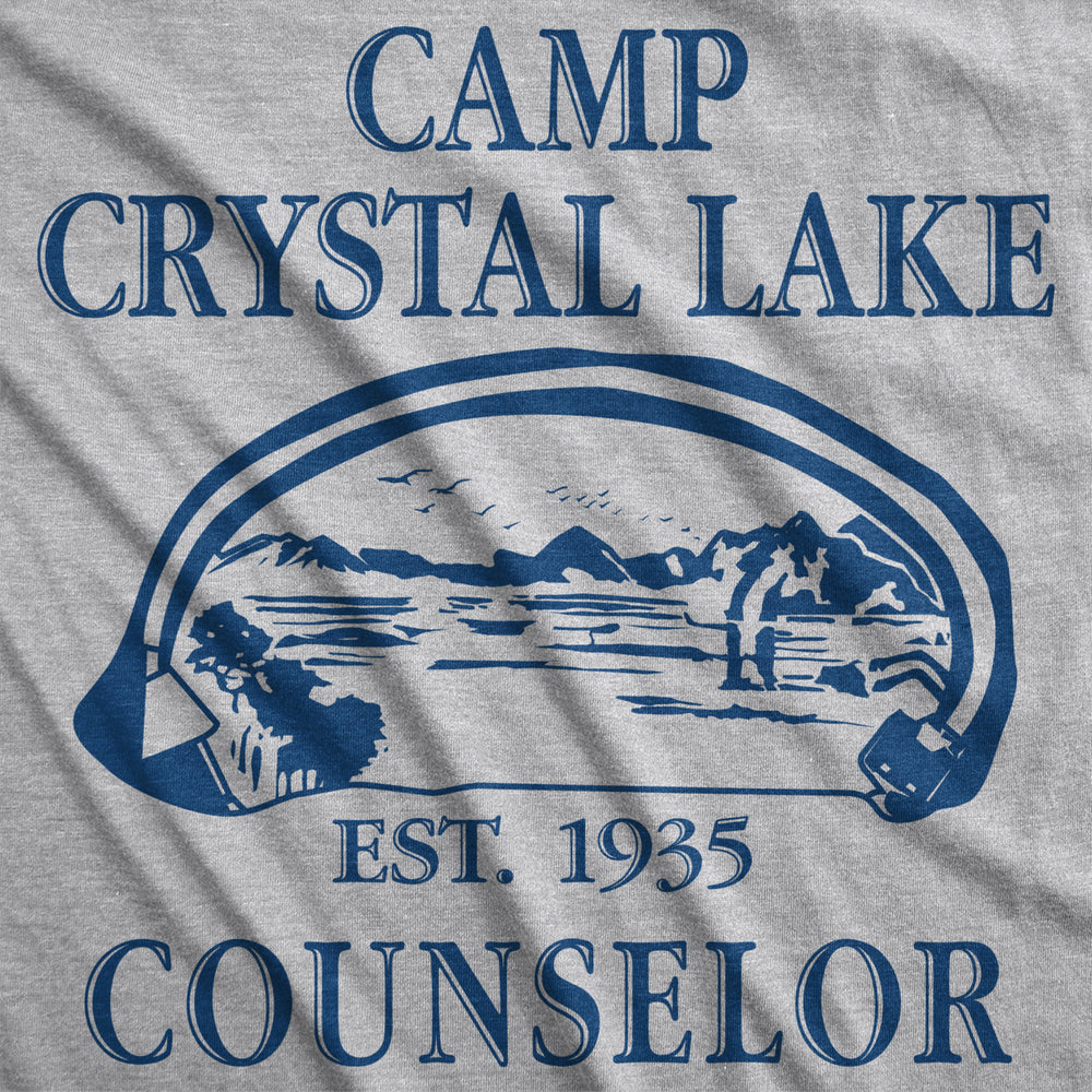 Womens Camp Crystal Lake T shirt Funny Graphic Camping Vintage Adult Novelty Tees Image 2