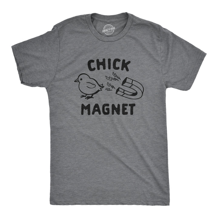 Mens Chick Magnet Tshirt Funny Easter Sunday Baby Chick Holiday Novelty Tee Image 1