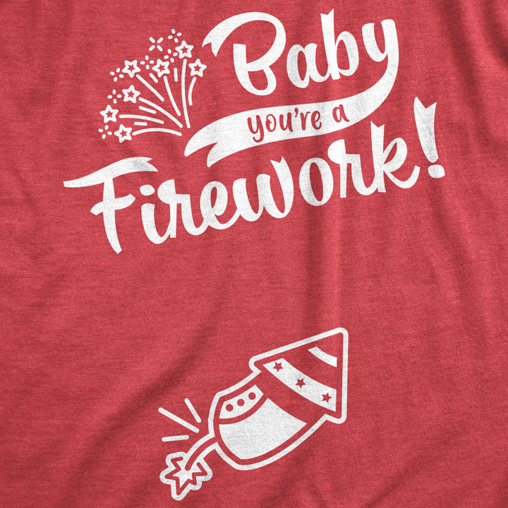 Maternity Baby Youre A Firework Tshirt Funny Celebration Tee Image 2