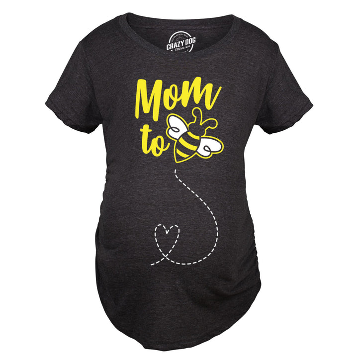 Maternity Mom To Bee Pregnancy Tshirt Funny Bumblebee Tee Image 2