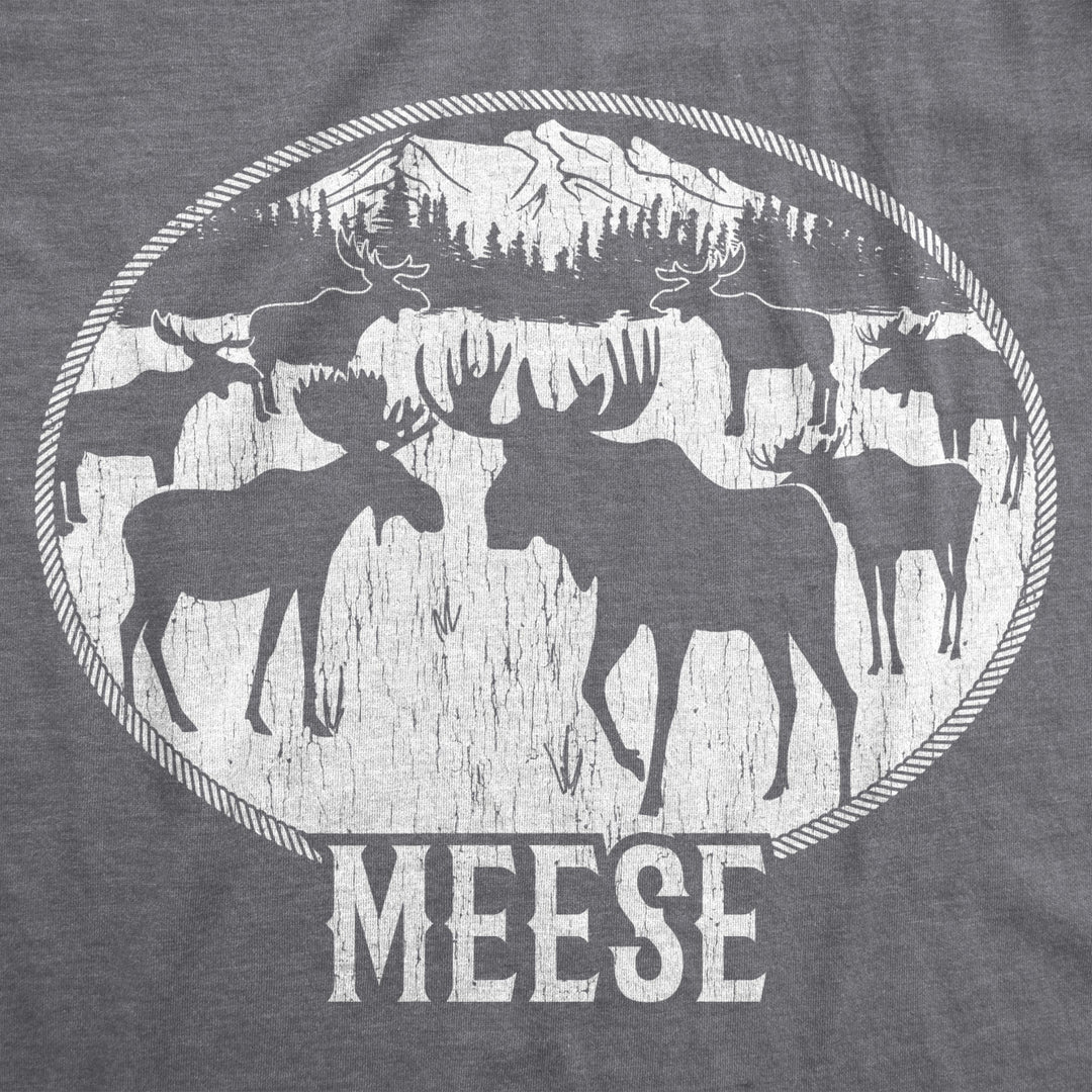 Womens Meese Tshirt Funny Moose Hilarious Sarcastic T Shirt Image 2