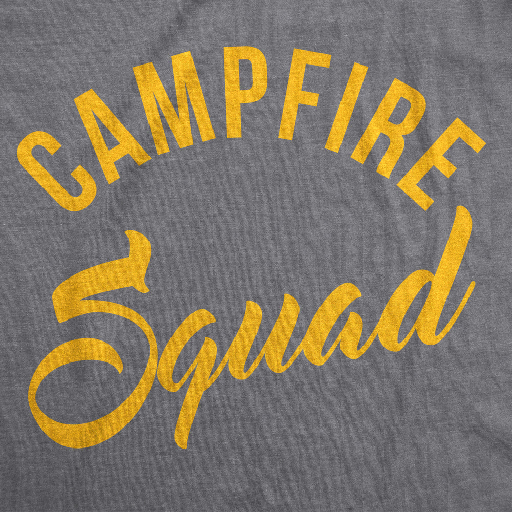 Womens Campfire Squad Graphic T Shirt for Camping Summer Vacation Camper Tee Image 2