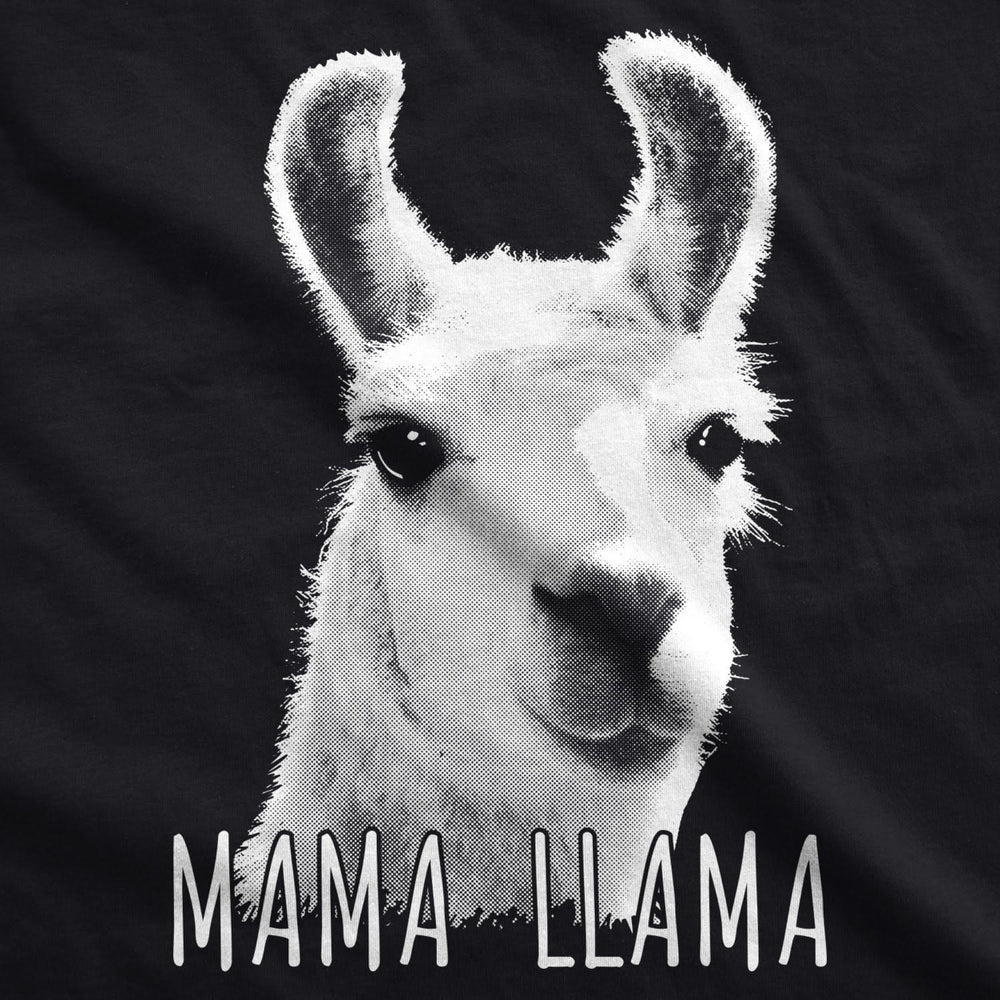 Womens Mama Llama Tshirt Hilarious Zoo Animal Tee For Mom Image 2