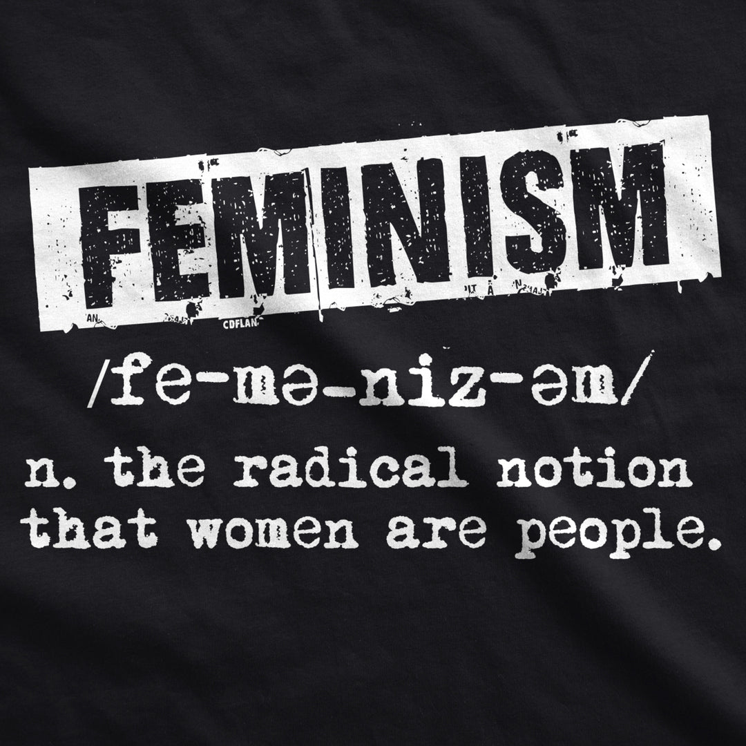 Womens Feminist Definition Cool Empowerment T-shirt For Ladies Image 2