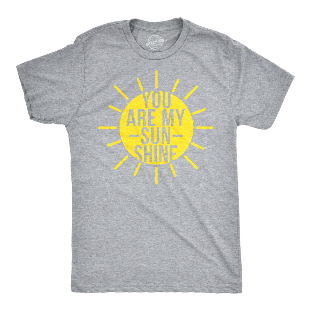 Mens You Are My Sunshine T shirts Funny Summer Tee Cute Adorable Novelty Graphic T shirt Image 1