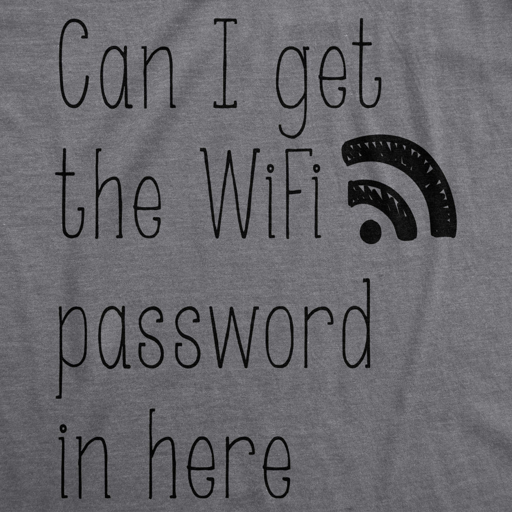 Womens Can I Get The Wifi Password In Here Maternity T Shirt Funny Pregnancy Tee Image 2