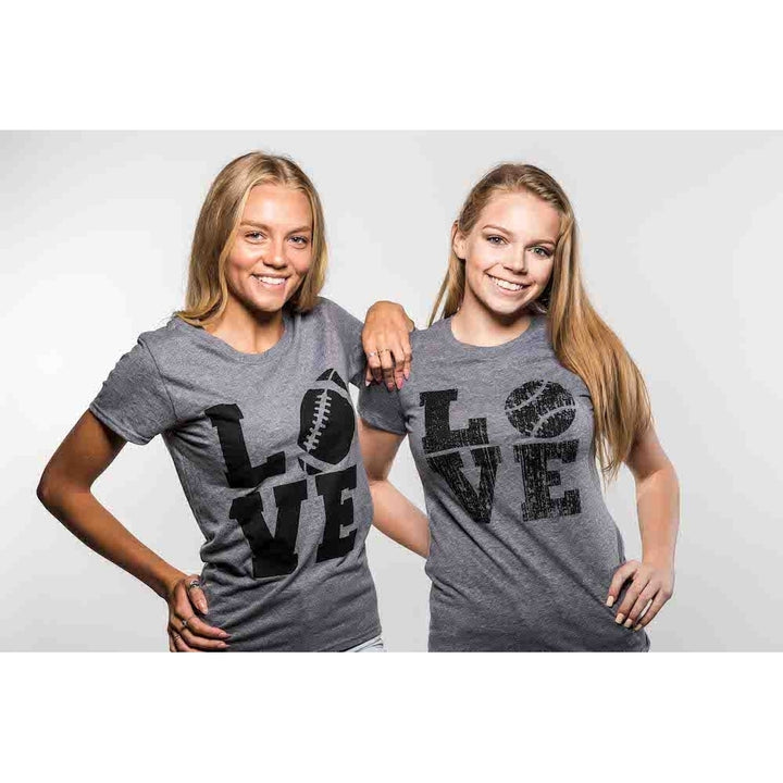 Womens LOVE Baseball Mama Funny Game Day Lover Cute Cool T shirt for Ladies Image 6