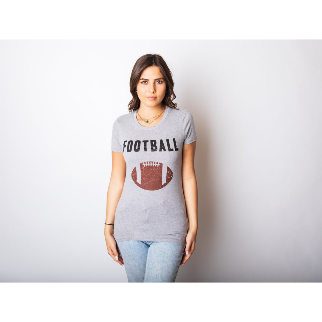 Womens Vintage Football T shirt Funny Sunday Game Day Tee for Ladies Graphci Image 7