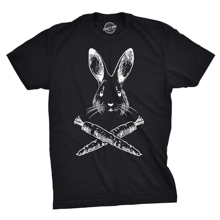 Jolly Roger Easter T Shirt Funny Bunny Skull Crossbones Egg Hunt Dad Flag Tee Image 1