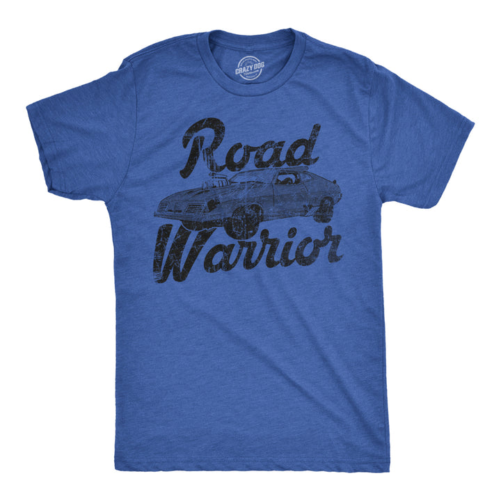 Road Warrior T Shirt Cool Vintage Movie Classic Car Racing Tee Image 1
