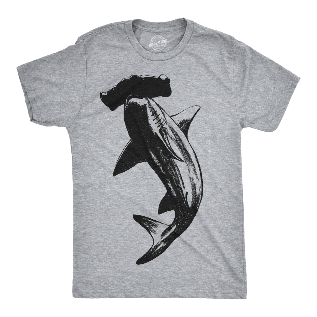 Mens Hammerhead Shark T Shirt Cool Aquatic Wildlife Graphic Tee Image 1