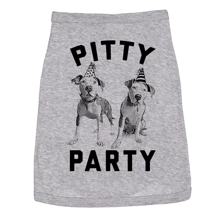 Dog Shirt Pitty Party Dog Tshirt For Pet Pitbull Image 1