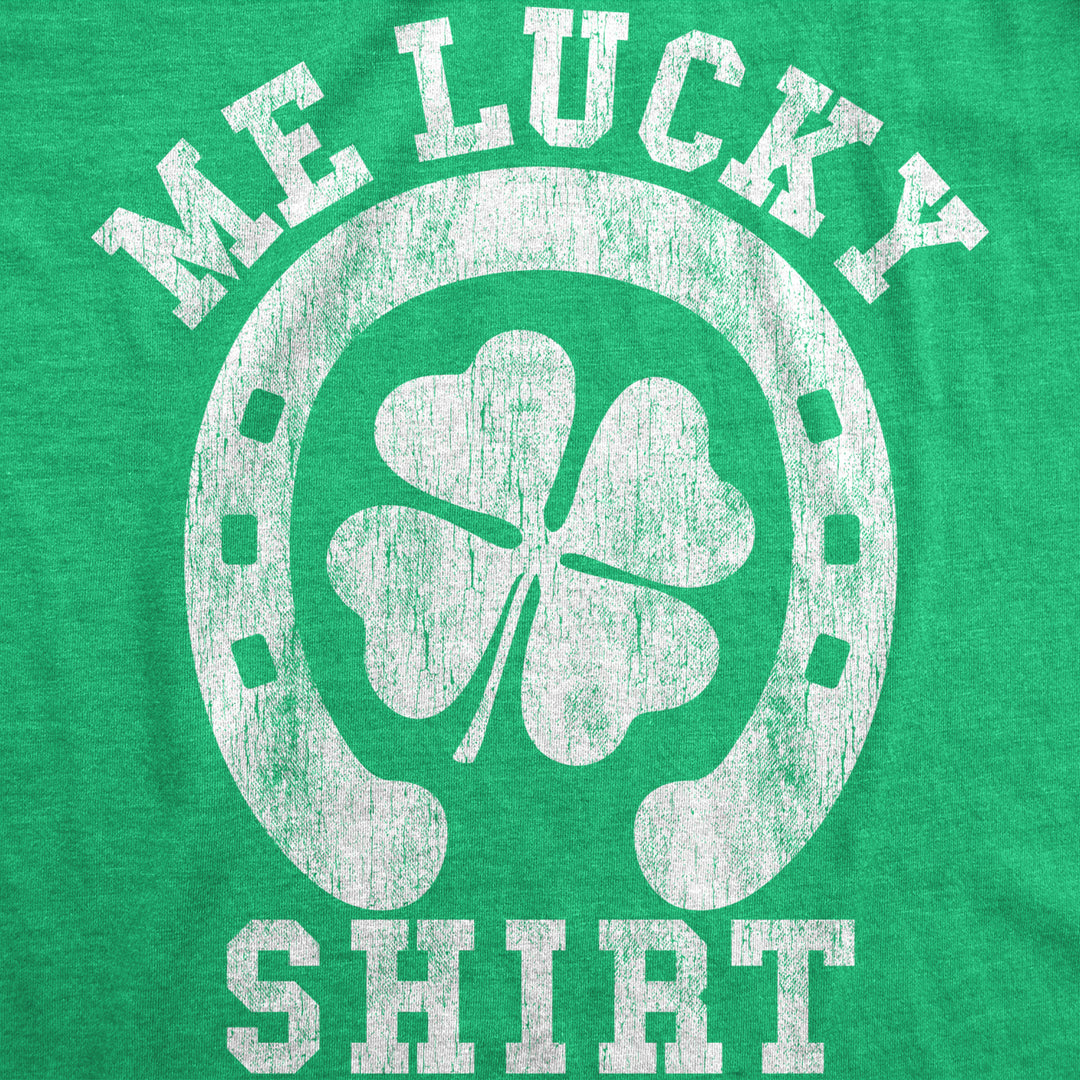 Womens Me Lucky Shirt T Shirt Funny Leprechaun Saint Patricks Day St Patty Tee Image 2