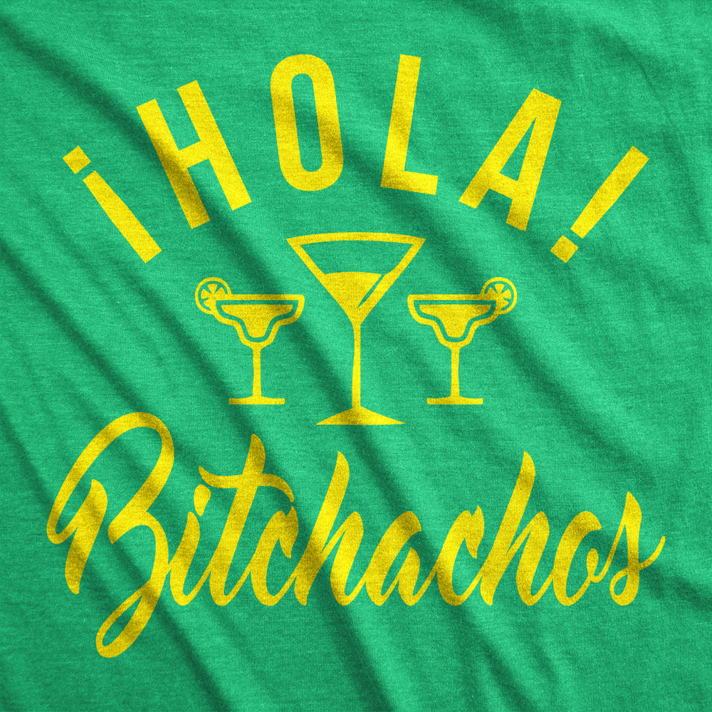 Mens Hola Bitchachos Funny Shirts Hilarious Novelty Vintage T shirt Image 2