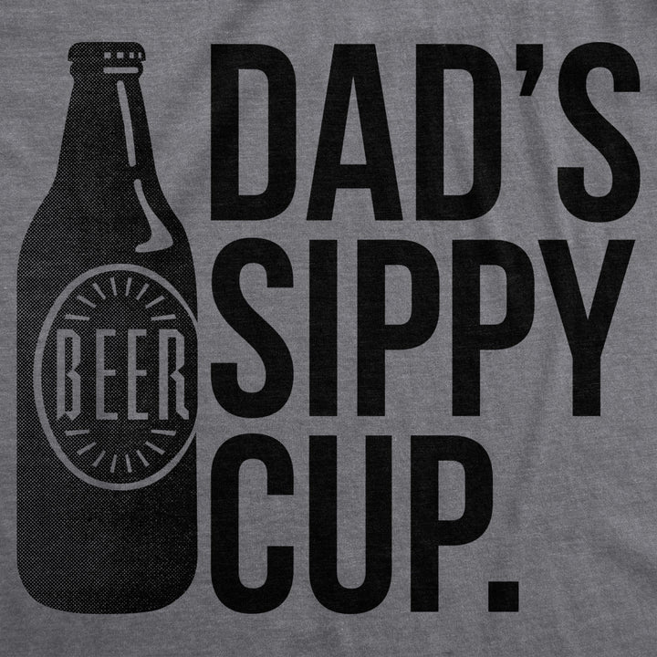 Mens Beer Dads Sippy Cup Tshirt Funny Fathers Day Drinking Tee Image 2