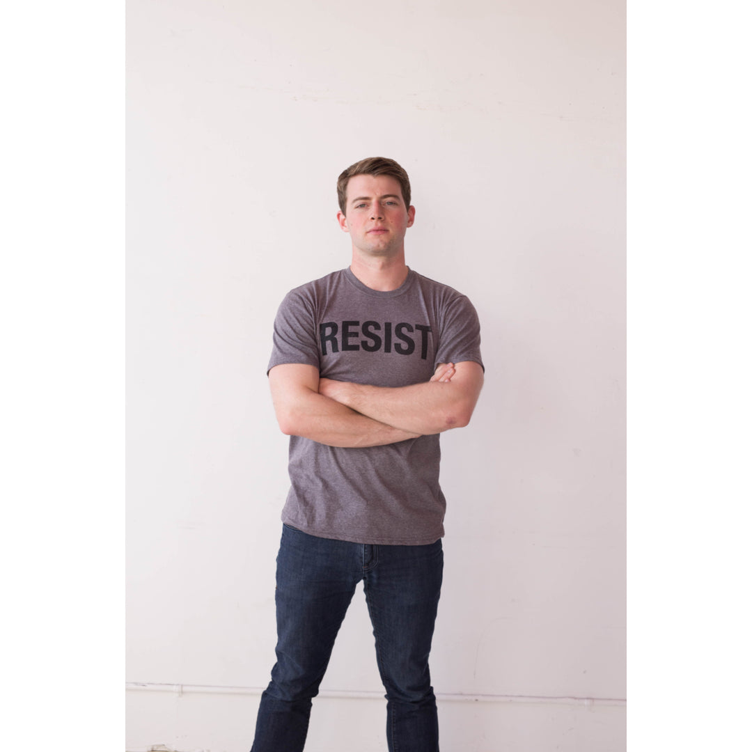 Mens Resist T Shirt Political Anti Authority Protest Tee Rebel Rally March Tee Image 4