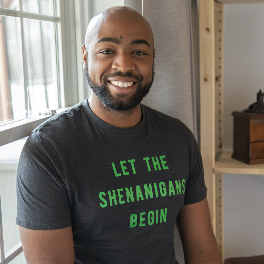 Mens Let The Shenanigans Begin T Shirt Funny Saint Patricks Day St Patty Tee Image 4