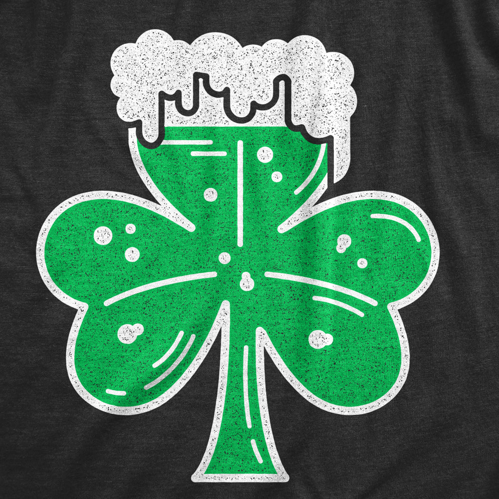 Mens Shamrock Beer Glass T Shirt Funny St Patricks Day Saint Patty Drinking Tee Image 2
