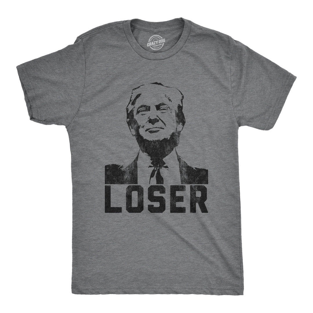 Mens Trump Loser T shirt Funny US Politics Presidential Election Lost Graphic Tee Image 1