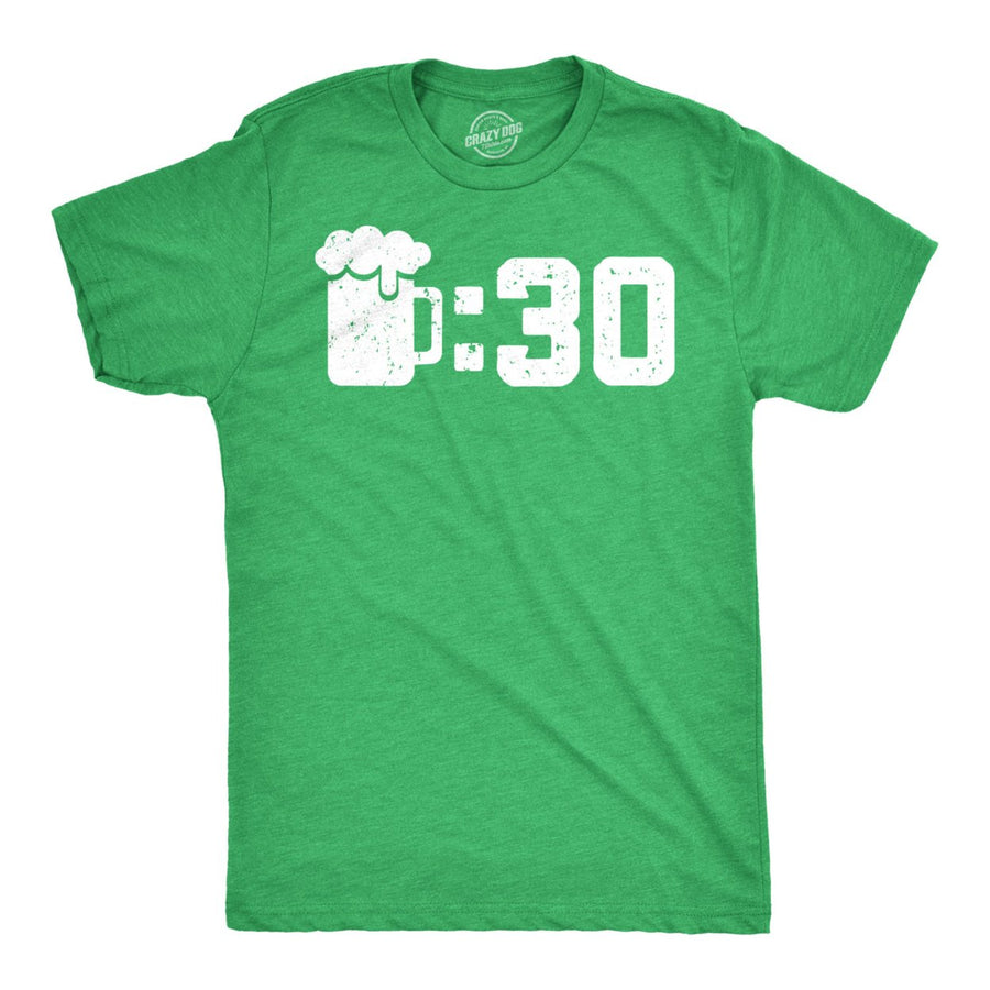 Mens Beer Thirty T Shirt Funny Drinking Saint Patricks Day Sarcastic Irish Tee Image 1