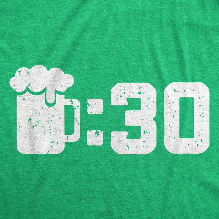 Mens Beer Thirty T Shirt Funny Drinking Saint Patricks Day Sarcastic Irish Tee Image 2